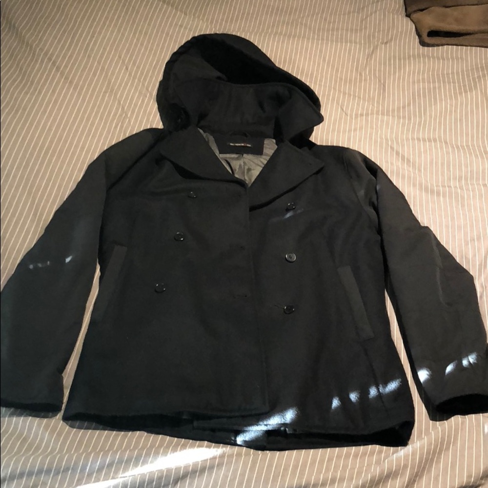 John Varvatos - Double-Breasted coat with hood